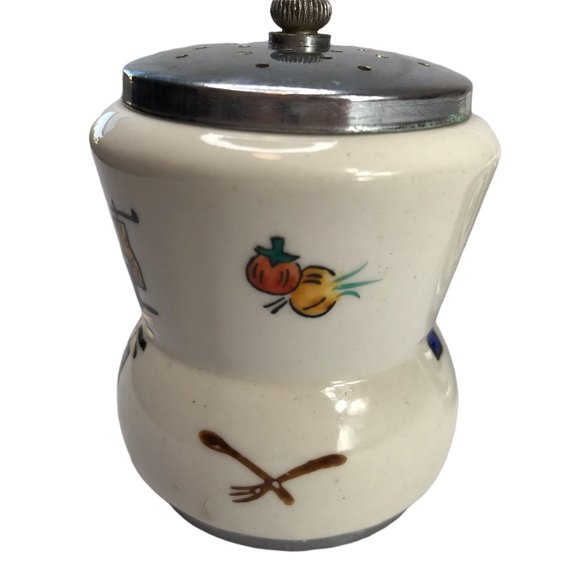 Rare Collectible Set Two Salt Pepper Shakers Grinder Ceramic Woodpecker Woodware - Picture 7 of 8